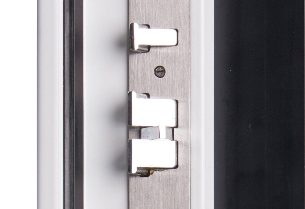 Robuster Türschlossmechanismus für mehr Sicherheit bei digitalen Türsystemen.