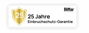 Sicherer Einbruchschutz mit Biffar – 25 Jahre Garantie.