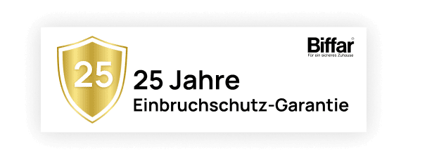 Sicherer Einbruchschutz mit Biffar – 25 Jahre Garantie.